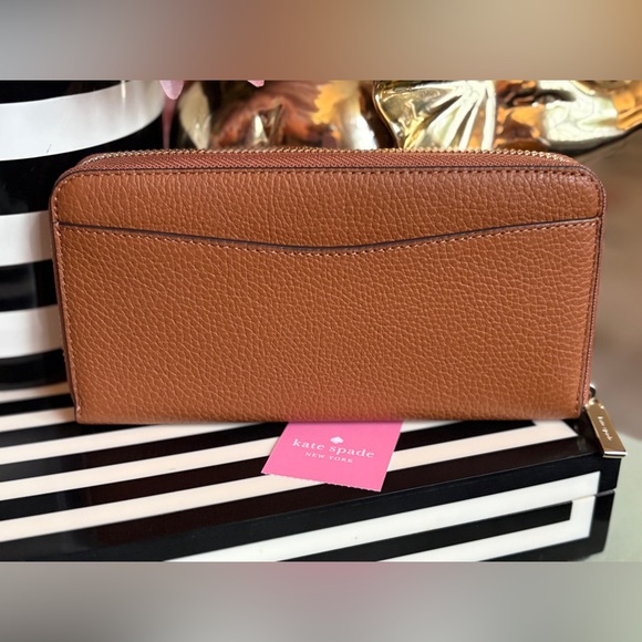 Kate Spade Leila Large Continental Wallet Warm Gingerbread NWT - Picture 2 of 13